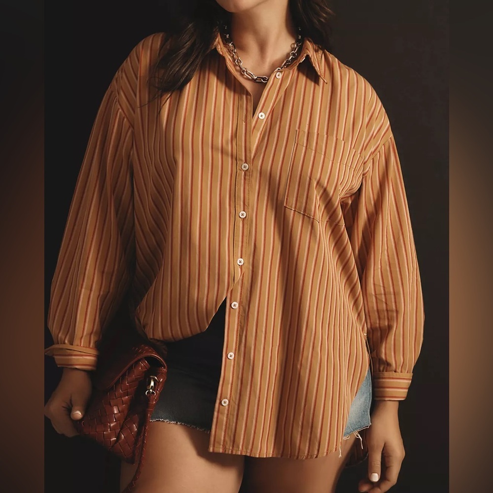 Anthropologie Maeve The Bennet Buttondown Shirt